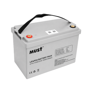 Аккумуляторная батарея Must LiFePO4 LP15-12100 12,8V 100Ah, 1,28kWh, BMS50A@4S, 6000 cycles, 339x185x218, 12kg LP15-12100 фото