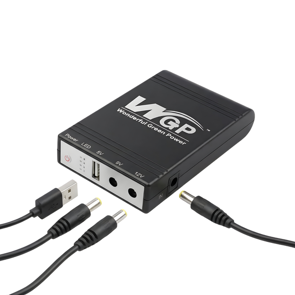 Джерело безперебійного живлення Mini UPS WGP UPS1032 10400mAh 5V/9V/12V, Li-ion 4*2.6Ah, для роутера та оптичного терміналу 42-00254 фото