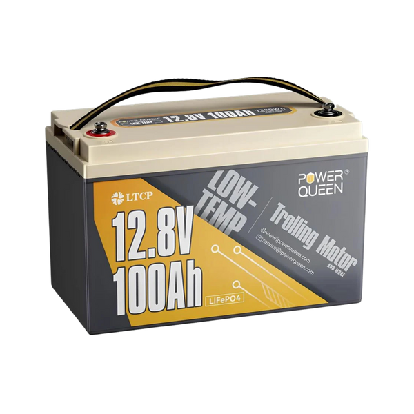 Комплект резервного живлення 500W 1280Wh: інвертор з функцією ДБЖ Kraft KRF-AVR600VA/500W-12V + акумуляторна батарея LiFePO4 12.8V 100Ah Low-temp Power Queen P12V100-100-LTP-4-A100 тягова 44-00517-42-00094 фото