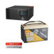 Комплект резервного живлення 500W 1280Wh: інвертор з функцією ДБЖ Kraft KRF-AVR600VA/500W-12V + акумуляторна батарея LiFePO4 12.8V 100Ah Low-temp Power Queen P12V100-100-LTP-4-A100 тягова 44-00517-42-00094 фото 1