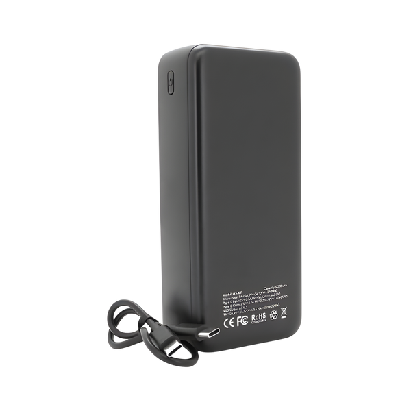 Повербанк WOYAX WY-30F 30000mAh, 22.5W, Black, 0.580kg, Box pwb1-32 фото