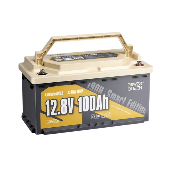 Комплект резервного питания 500W 1280Wh: инвертор с функцией ИБП Kraft KRF-AVR600VA/500W-12V + аккумуляторная батарея LiFePO4 12.8V 100Ah с Bluetooth Power Queen H190 P12V100-100-RV1 44-00522-42-00094 фото