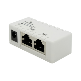 POE инжектор IEEE 802.3af PoE с портом Ethernet 10/100 Мбит/с, White i1-15 фото