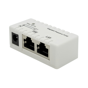 POE инжектор IEEE 802.3af PoE с портом Ethernet 10/100/1000 Мбит/с, White i1-16 фото