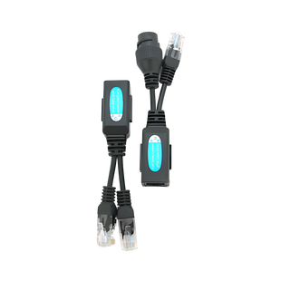 Splitter/Combiner RJ-45 POE Розгалужувач сигналу 2 пристрою по одному кабелю з підтримкою POE (Пара) i1-6 фото