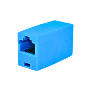 З'єднувач RJ45 8P8C мама/мама RJ45 для з'єднання кабелю, блакитний, Q100 zrj1-9 фото