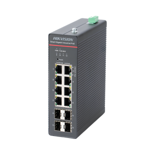Коммутатор 8 портов управляемый Hikvision DS-3T1512HP-SI-8P4FKIT(240W) 99-10029279 фото