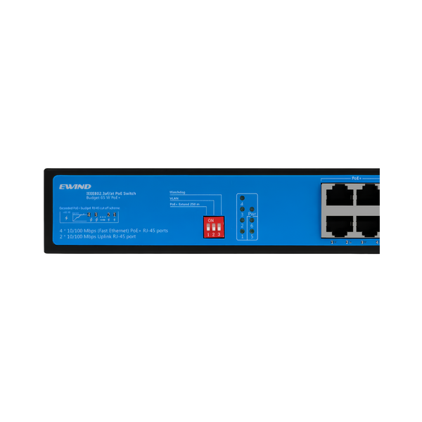 Комутатор 6 портів некерований Ewind EW-S1906CF-AP POE 99-00018259 фото
