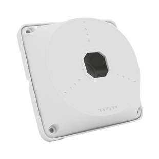 Монтажна коробка під камеру відеоспостереження CamBox &Oslash;56/70/84/101мм (130х130х40мм) IP66 біла kb1-5 фото