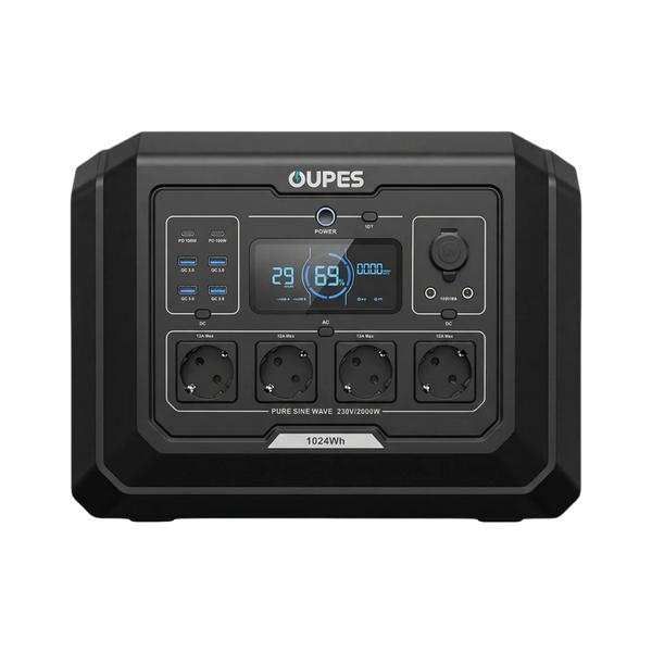 Портативна зарядна станція OUPES Mega 1 S1 2000W 1024Wh LiFePO4 42-00306 фото