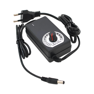 Адаптер питания NZX-31250 с регулировкой 3-12V 3A, штекер 5,5*2,5, LED - индикация+ переходник apr1-6 фото
