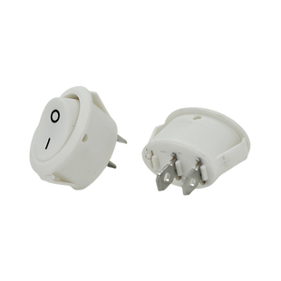 Перемикач ON-OFF KCD1-301, 250VAC /10A, 2 контакти, White, Q100 p1-13 фото
