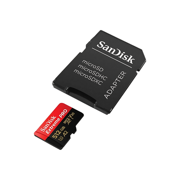 Карта пам&rsquo;яті miсroSDXC 512GB SanDisk Extreme PRO з SD-адаптером class 10 UHS-I U3 V30 090-00209 фото