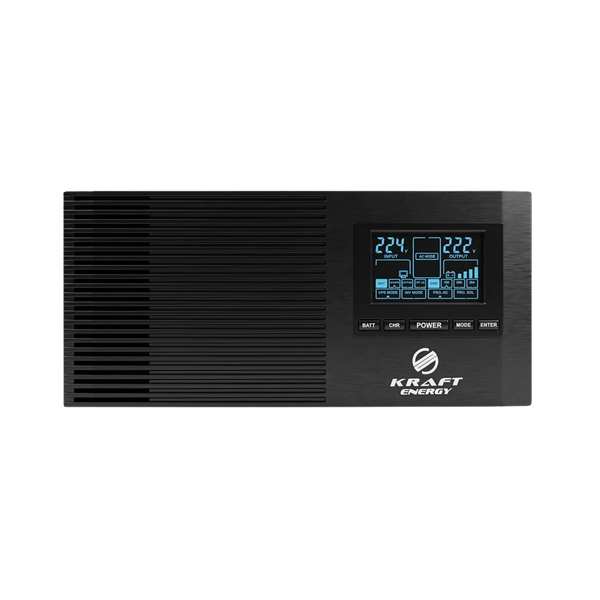 Інвертор Kraft KRF-AVR800VA/640W-12V з правильною синусоїдою під зовнішній акумулятор 42-00095 фото
