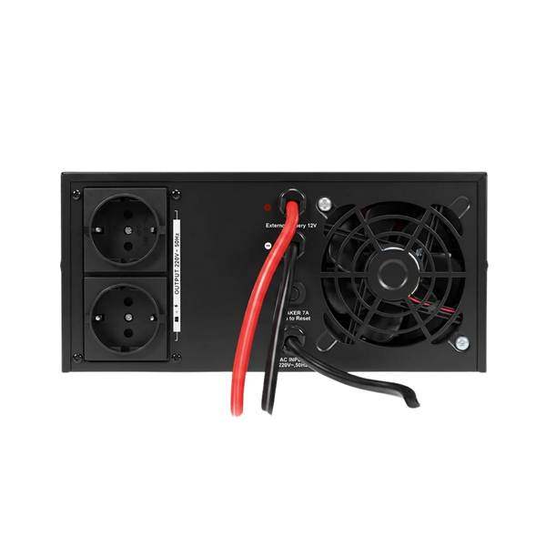 Інвертор Kraft KRF-AVR800VA/640W-12V з правильною синусоїдою під зовнішній акумулятор 42-00095 фото