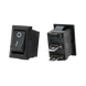 Переключатель ON-OFF KCD11-101 Small, 250VAC/3A, 2 контакта, Black, Q500 p1-20 фото