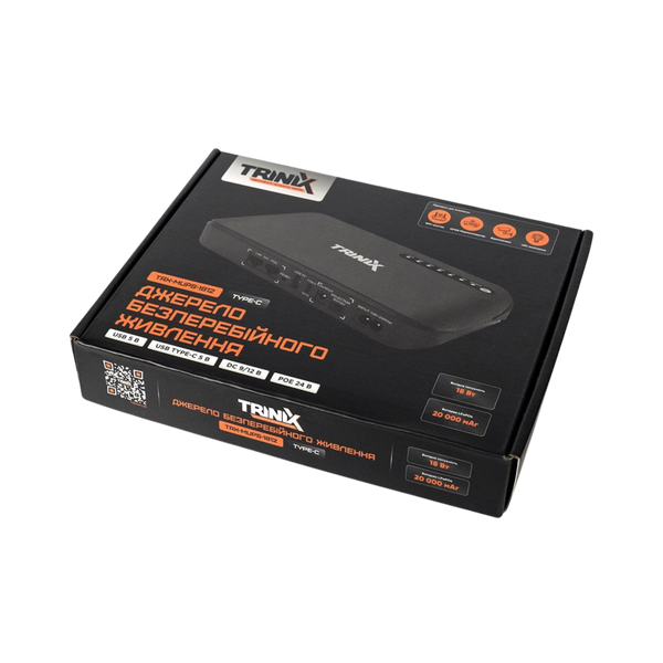 Источник бесперебойного питания DC UPS Trinix TRX-MUPS-1812 Type-C (20000mAh LiFePo4) 5V/9V/12V/24V/PoE, LiFePo4 4*5Ah, для роутера и медиаконвертера 42-00149 фото
